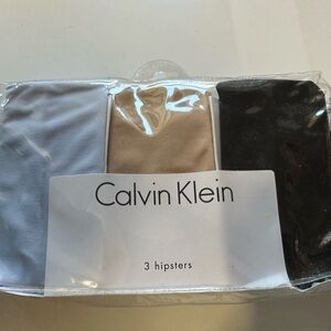 Calvin Klein Seamless Hipster Set - Blue, Beige, Black Medium